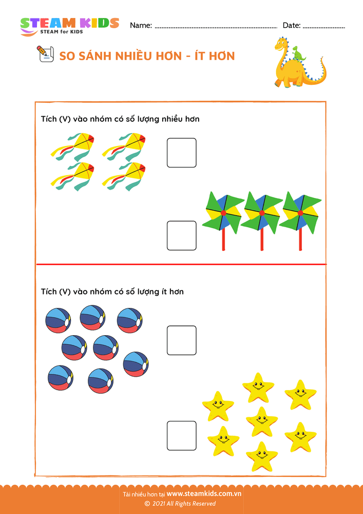 So sánh Nhiều - Ít - B38