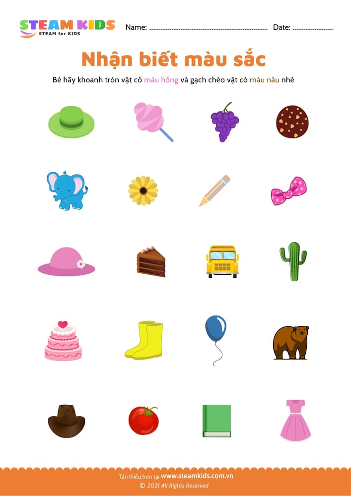 Nhận biết màu sắc - B15
