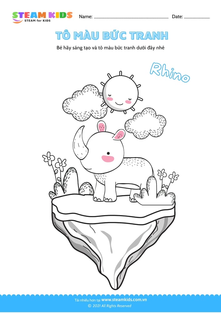 Bài tập Tô màu - Tô màu bức tranh - B6
