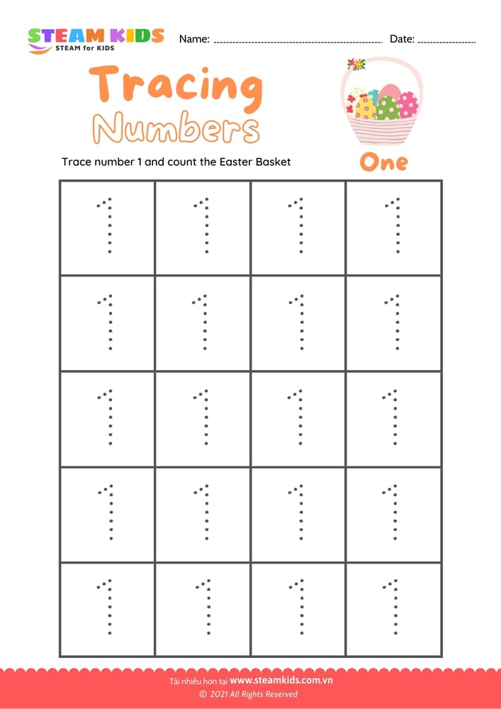 Bài tập tiếng anh - Write number 1