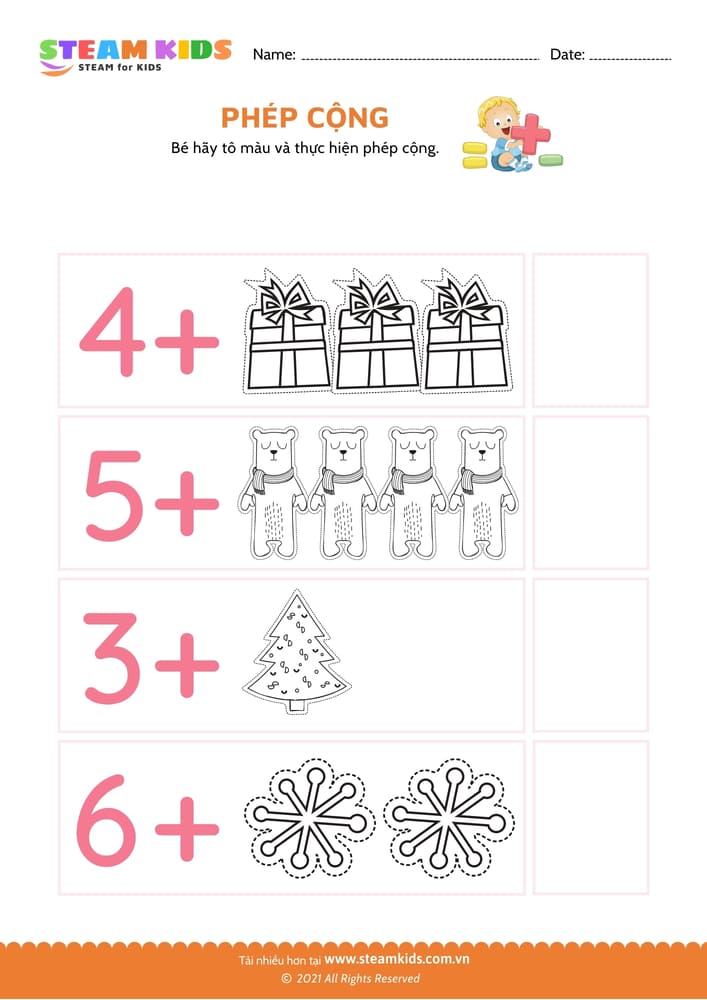 Bài tập toán tư duy - Thực hiện phép cộng - B18