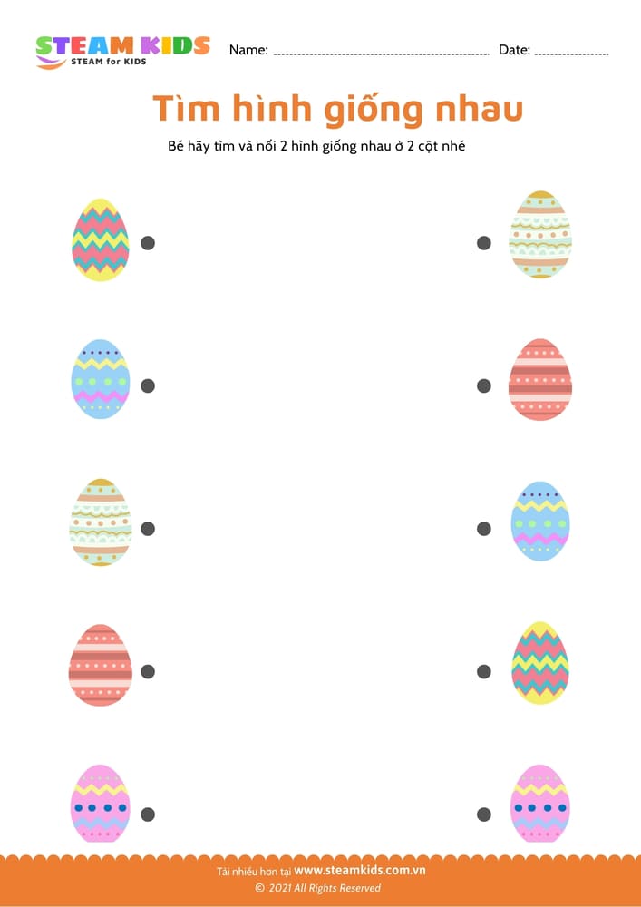 Bài tập khoa học - Tìm hình giống nhau - B2