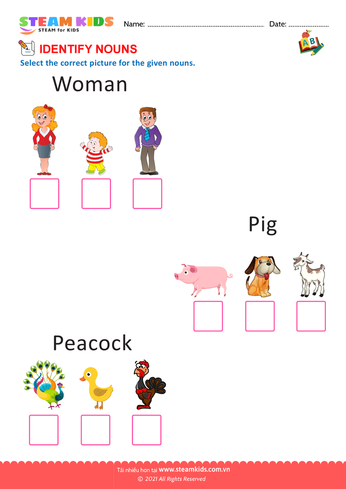 Bài tập tiếng anh - Nouns - B10