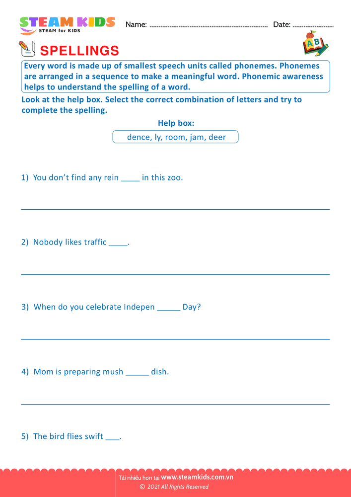 Bài tập tiếng anh - Untaught words - B3