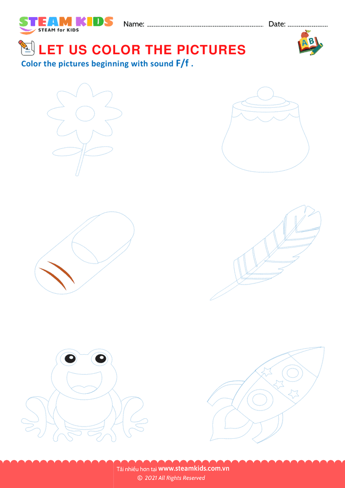 Bài tập tiếng anh - Beginning Sounds F