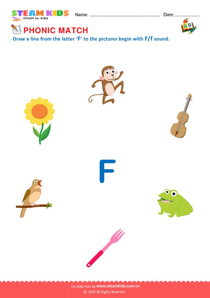 Bài tập tiếng anh - Phonic Match F