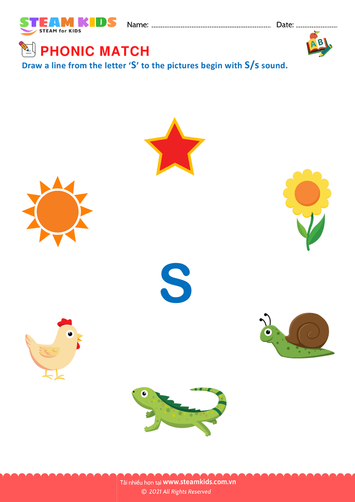 Bài tập tiếng anh - Phonic Match S