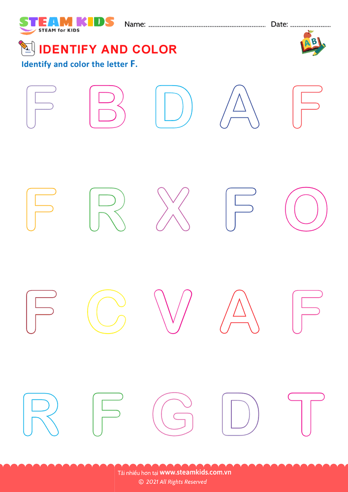 Bài tập tiếng anh - Identify Letters - B16