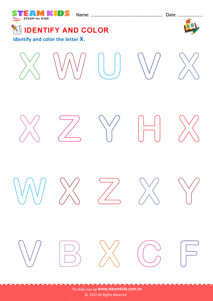 Bài tập tiếng anh - Identify Letters - B20