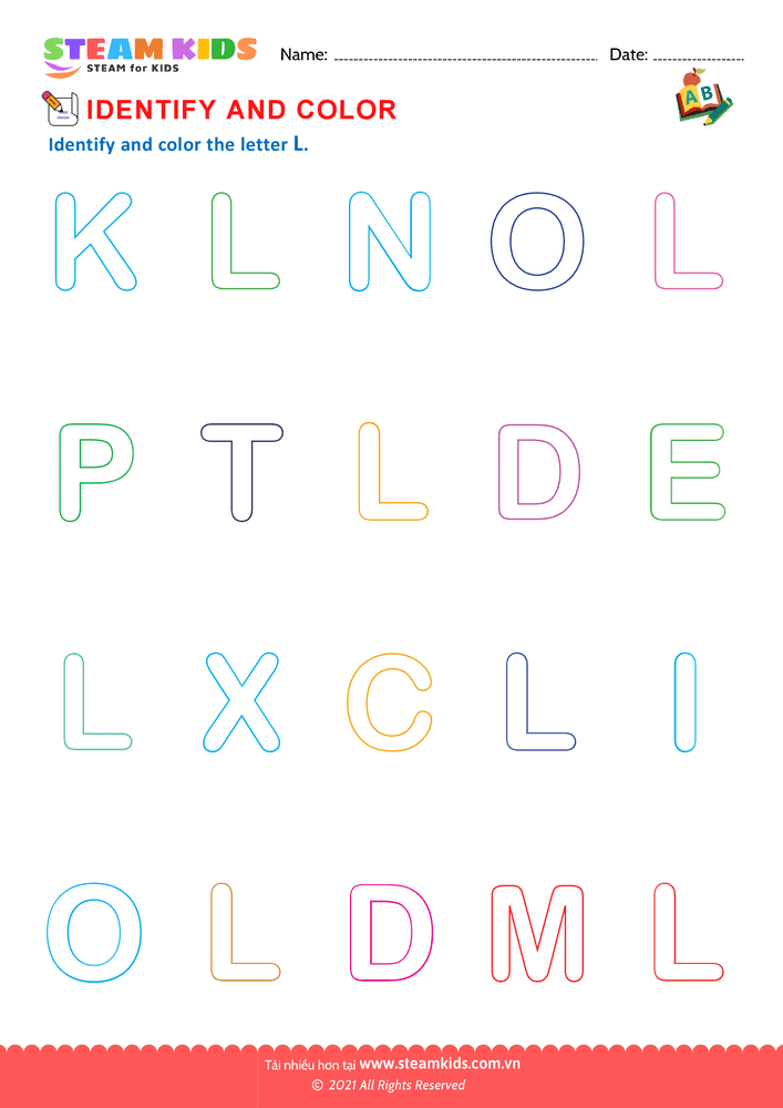 Bài tập tiếng anh - Identify Letters - B22