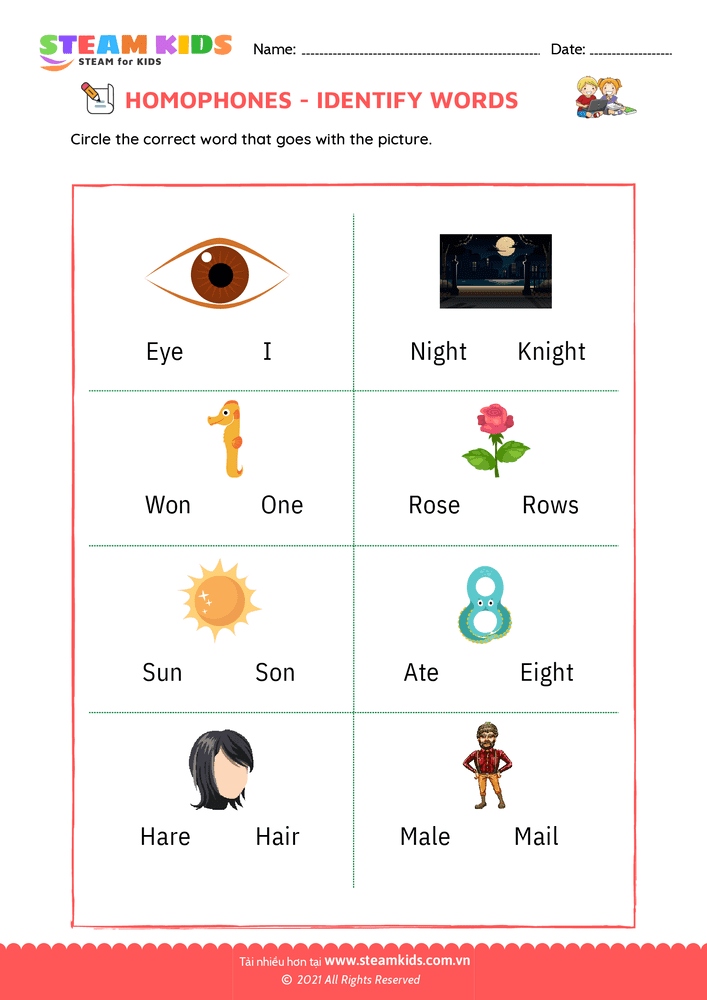 Bài tập tiếng anh - Identify words - B2