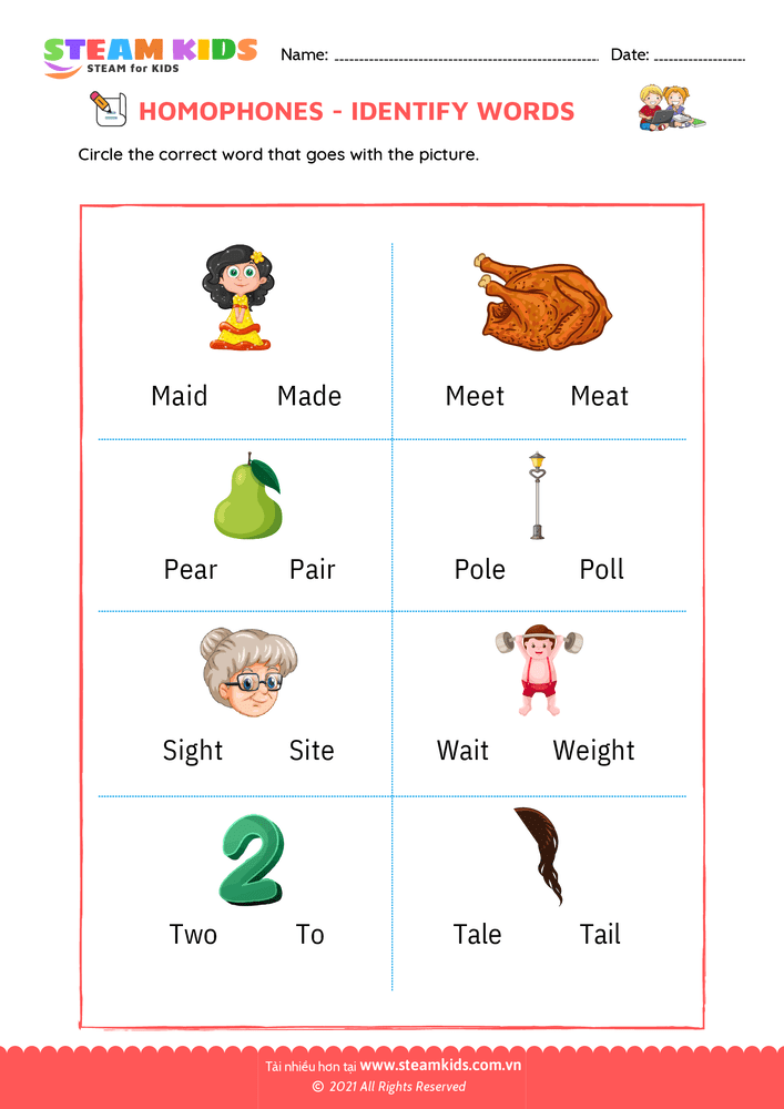 Bài tập tiếng anh - Identify words - B13