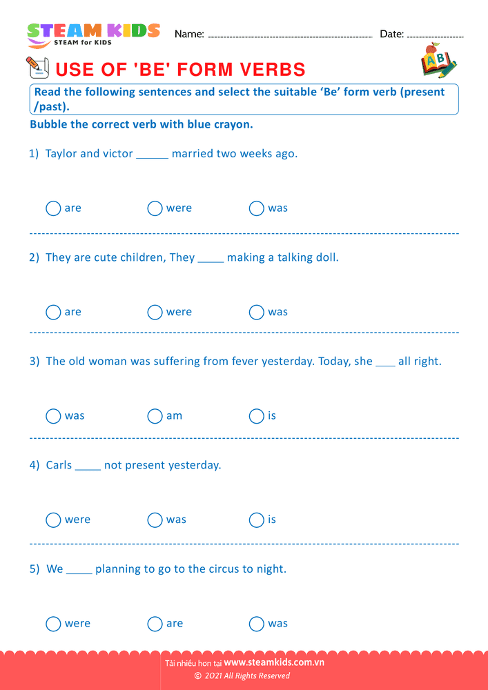 Bài tập tiếng anh - Use of verbs - B21