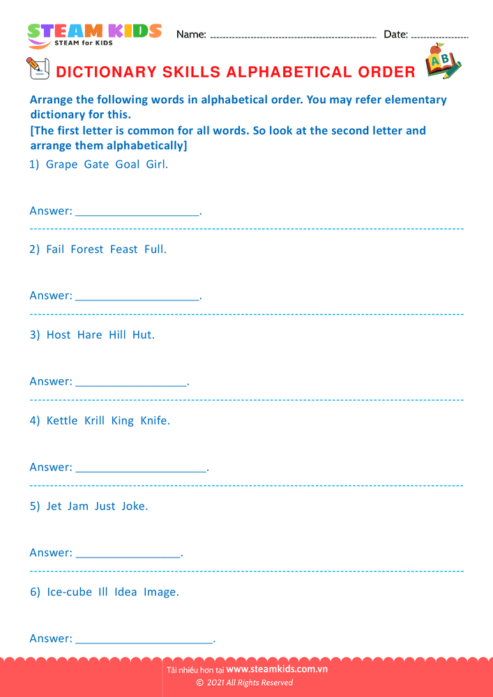 Bài tập tiếng anh - Dictionary Skills - B20