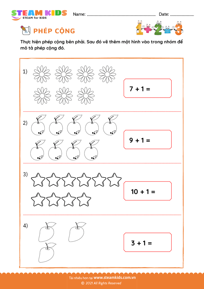 Bài tập Toán tư duy - Cộng thêm một - B39